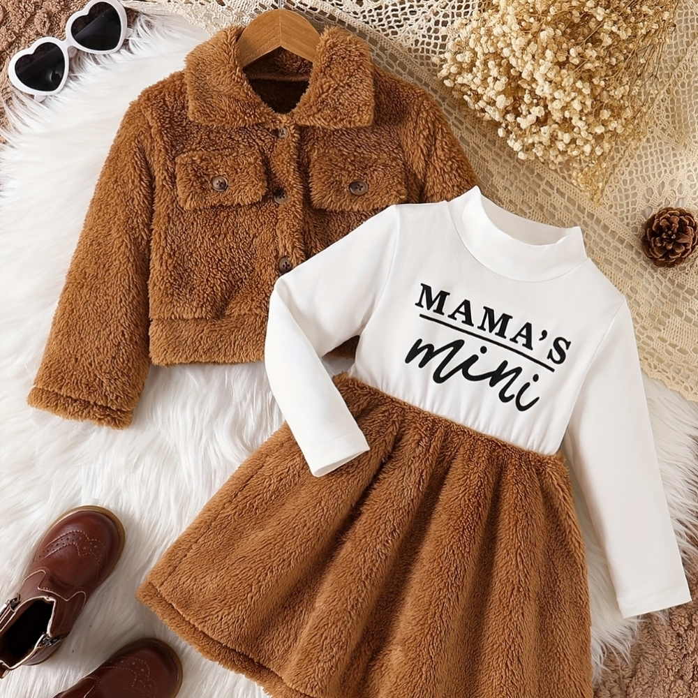 SHEIN Cozy Brown Infant Jacket
